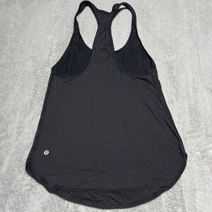 lululemon athletica Charcoal Racerback Tank Top